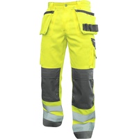 DASSY® Glasgow Warnschutz Multitaschen-Bundhose mit Kniepolstertaschen - neongelb/zementgrau - 53