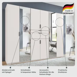 WIMEX Drehtürenschrank Moldau 270 x 208 x 58 cm Beige