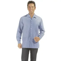 Unisex Hemd/Bluse Langarm "12/742" - XXL - hellblau