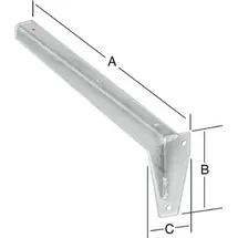Vormann L-Profil-Konsole 380 x 130 x 65 mm