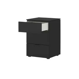 Sconto Nachtschrank Dreamer 45 x 43 x 65 cm Schwarz