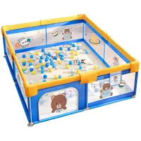 Ecosa Laufgitter 200x180cm faltbar Spielgitter Krabbelgitter Bällebad