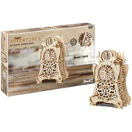 REVELL Tiny Adventures - Magic Clock, Funktionsmodell aus Holz zum Zusammenbauen