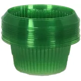 Esschert Design Schneckenkragen Grün transparent im 12er-Pack - Kunststoff