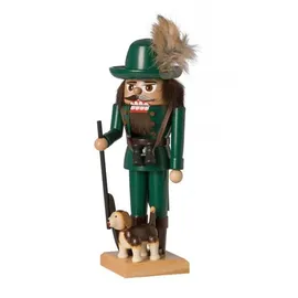 KWO Nussknacker Jäger 25 cm Holz mehrfarbig