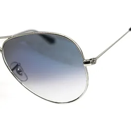 Ray-Ban Aviator Large Metal RB3025 003/3F 58-14 polished silver/light blue