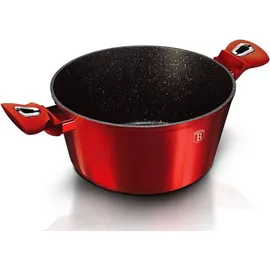 Berlinger Haus BH/1256N Metallic Line Burgundy Kasserolle in Rot mit Deckel Topf Durchmesser 20 cm