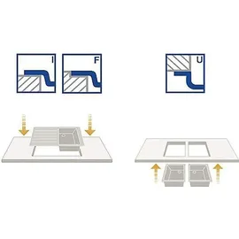 Teka Flexlinea RS15 45.40 Becken mittig edelstahl (115000013)