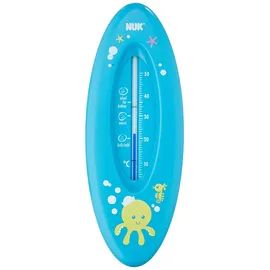 NUK Badethermometer für sicheres Baden | natürliche Messflüssigkeit aus Rapsöl | Made in Germany | Türkis