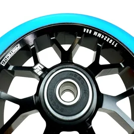 Fantic26 Spy7 Stunt-Scooter Rolle 110mm Abec11 Schwarz/Pu Türkis