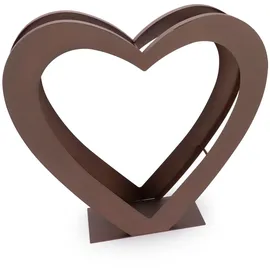 VASNER Kaminholzregal Amore A2 Metall 69 x 69 x 20,5 cm Rostbraun