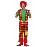 Rubie ́s Kostüm Karierte Clownshose, Was wäre ein Clown ohne Karomuster? rot 58