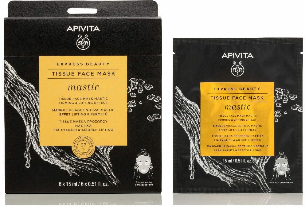 Apivita Express Beauty Masque Visage en Tissu Mastic 15 ml masque(s) pour le visage