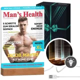 Maverton beleuchteter LED-Rahmen - personalisiertes Acryl Glasbild mit Foto - Fotorahmen mit LED-Beleuchtung - LED Acrylglas Fotogeschenk für Frau Mann Paar - Größe: L/XL - Man’s Health