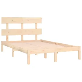 vidaXL Massivholzbett 180 x 200 cm Beige