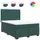 vidaXL Boxspringbett 140 x 200 cm Dunkelgrün