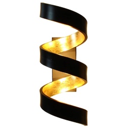 Eco-Light LED-Wandleuchte Helix Metall Schwarz