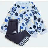 Adidas Essentials Allover Print Kids Jogginganzug Clear Sky 104