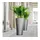 LECHUZA Delta 30 Komplettset 30 x 30 x 56 cm anthrazit metallic