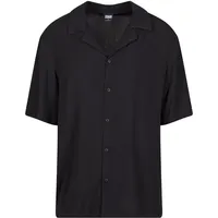 URBAN CLASSICS Loose Viscose Shirt - schwarz - M