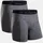Danish Endurance Merino Trunks grau / orange / schwarz L 2er Pack