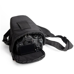 K-S-Trade Kameratasche für Nikon D3400, Kameratasche Fototasche Schultertasche Umhängetasche Colt schwarz