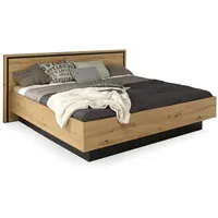 Möbel-Eins moebel-eins TEMMY Doppelbett 180x200 cm, Material Spanplatte, Artisan