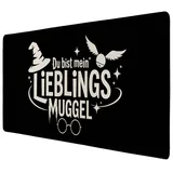 speecheese Schreibtischunterlage LIEBLINGS MUGGEL Schreibtischunterlage 69x31cm XXL Mauspad 31 cm