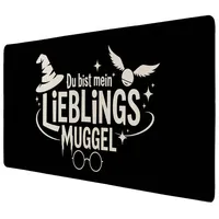 speecheese Schreibtischunterlage LIEBLINGS MUGGEL Schreibtischunterlage 69x31cm XXL Mauspad 31 cm