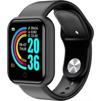 Smartwatches Android Smartwatch Männer Frauen Kinder Smartwatch Bluetooth Herzfrequenzmesser Fitnessuhr Smart Connect - Schwarz