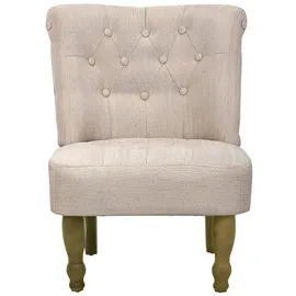 vidaXL Sessel Polyester 54 x 66,5 x 70 cm 2 St. creme