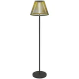 Outsunny Solar Stehlampe Rattan Solarlampen mit Lichtsensor 25 LEDs automatisch Solarleuchte im Boho-Stil IP44 Wasserdichte Solarlampe Outdoor Lampe