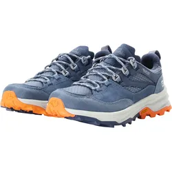 Wanderschuh JACK WOLFSKIN "CYROX TEXAPORE LOW W", Gr. 38, blau, Textil, Leder, sportlich, Schuhe, Wasserdicht