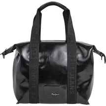 Pepe Jeans Chelsea Glossy Schultertasche Polyurethan Black
