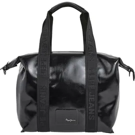 Pepe Jeans Chelsea Glossy Schultertasche Polyurethan Black