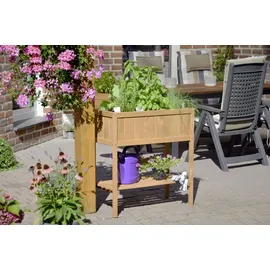Dobar Hochbeet mit Ablage 76 x 40 x 80 cm