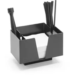 Bar Caddy - Serviettenhalter / 3 Fächer - 3 Fächer