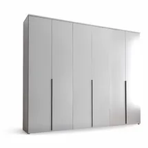 Stella Trading Drehtürenschrank 6-türig 270 x 225 x 52 cm Weiß