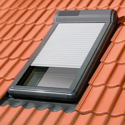 FAKRO Außenrolll. ARZ SOLAR Z-WAVE 102 66x118, dunkelgrau, 66x118, Solar Z-Wave