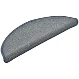 vidaXL Treppenmatten 15 Stk. Hellgrau und Blau 56x17x3 cm