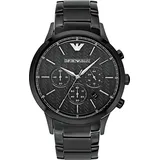 Giorgio Armani Emporio Armani Renato Herrenuhr Chronograph schwarz AR2485 - Schwarz