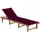 vidaXL Sonnenliege 61 x 86 x 61 cm Rot