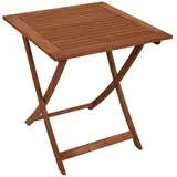 TPFGarden Gartentisch ORLANDO (Robuster Outdoor Gartentisch rund, 70x70x20cm), Outdoor Esstisch, Terrassentisch, Hochwertige Verarbeitung braun