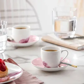 Villeroy & Boch Espressotasse mit Untertasse 0,07 l Rosa 6 St.