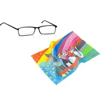 Brillenputztuch Brillenreinigungstuch Brillenpflegetuch Pflegetuch Motiv: Rosina Wachtmeister, Under the rainbow - Mikrofaser, Material: 80% Polyester, 20% Polyamid - Maße: 18 x 12,5cm