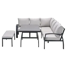 Garden Impressions Vasano Loungeset 4-tlg. carbon black/sand