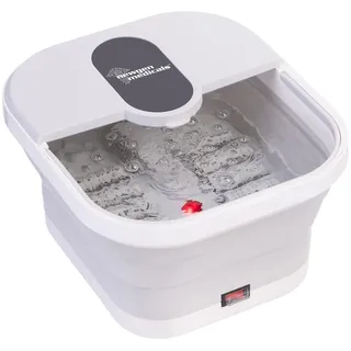 newgen medicals Fußpflege: Faltbares Fußsprudelbad mit Heizfunktion & Massagerollen (Fusssprudelbad mit Massage, Fussbad mit Heizfunktion, Hornhautentferner)