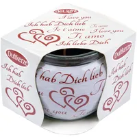 HS Candle Duftkerze Sprüche Kerze Raumduft Ich Liebe Dich