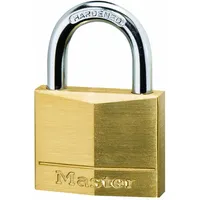 Master Lock 140EURQNOP 4 VORHÄNGESCHLÖSSER 40MM VOLLMESSING STAHLBÜGEL 22MM