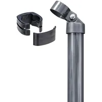 GAH Alberts Zaunpfosten 153 x 0 cm Grau/Stahl